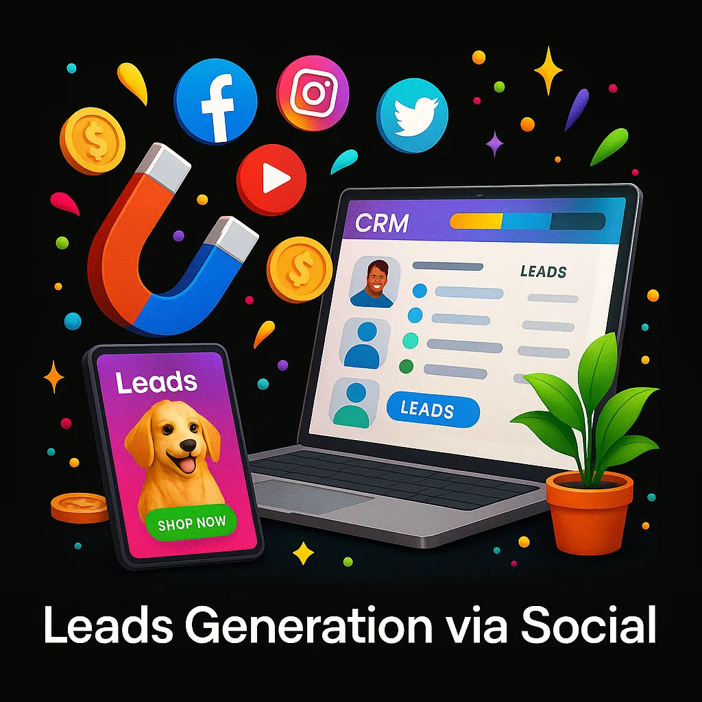 Lead generation campaign structure and landing flow